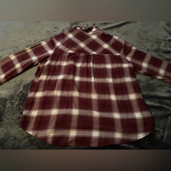 Arizona Jeans Company Red White Comfy Oversized Fall Flannel Size XXL - Picture 7 of 11